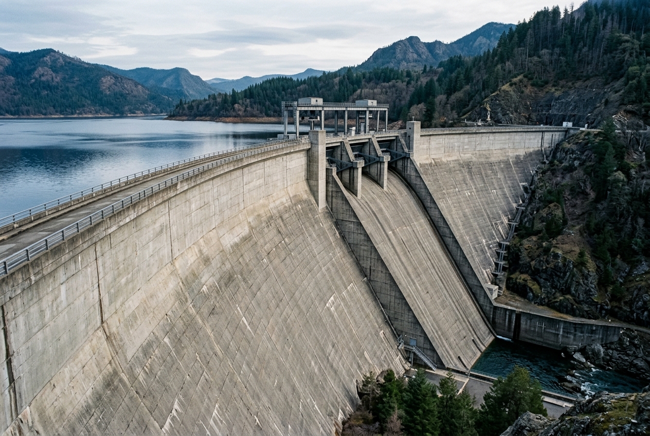 Massige Wasserbauwerke: Alkalibindung senkt das Risiko der Alkali-Kiesel-Reaktion.